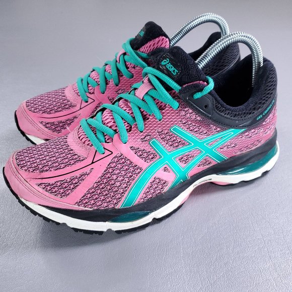 Asic Shoes - Asics Gel Cumulus 17 Running Shoes Womens 8 Pink Low Top Gym Athletic Sneakers